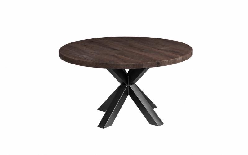 Ronde eiken eettafel 40 mm &ndash; zelf samenstellen